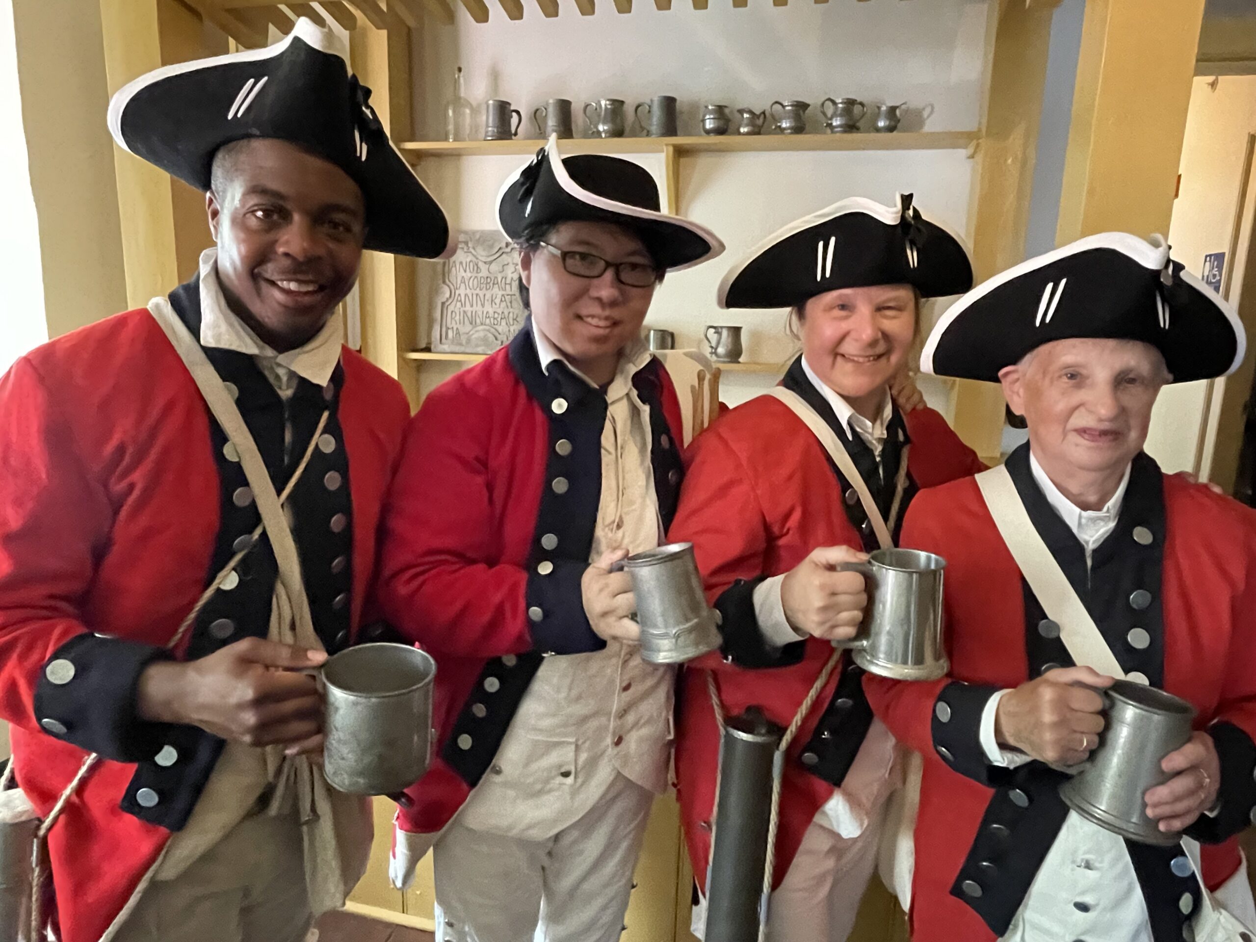 Members celebrating a succesful parade