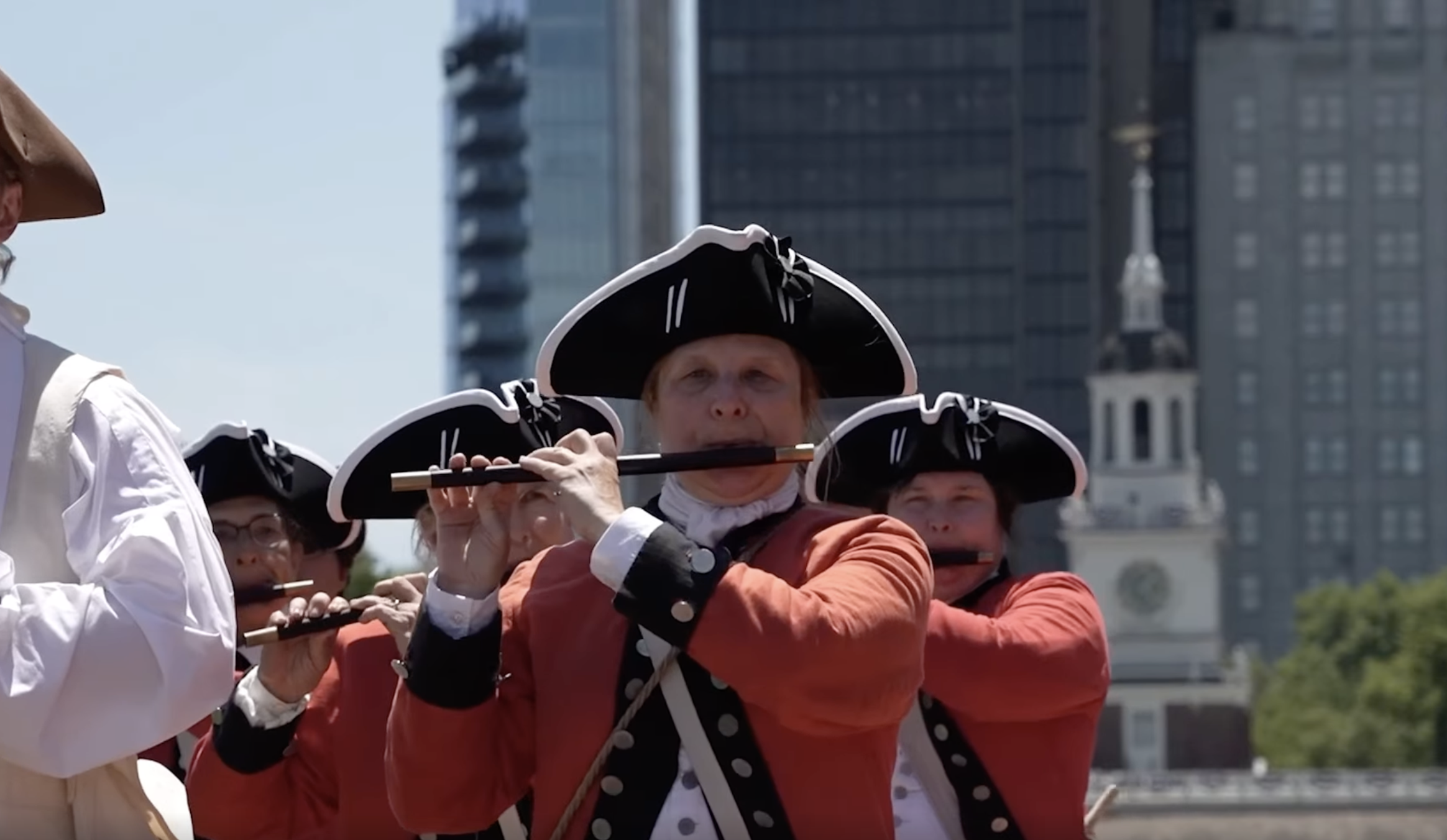 Philly Fifers in front of Independence Hall
